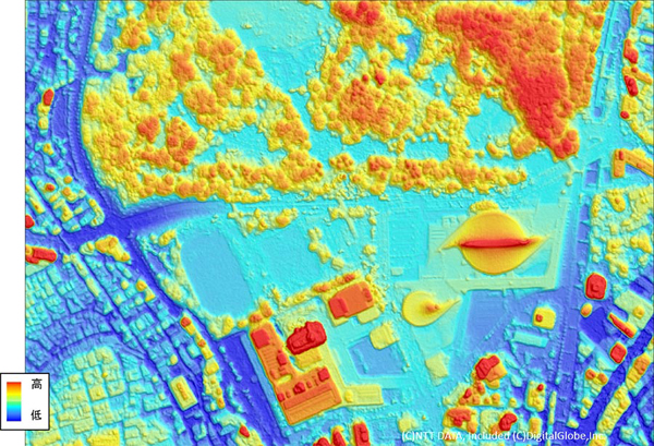 NTTデータとRESTEC、日本全土をカバーする50cm解像度のデジタル3D地図を発売