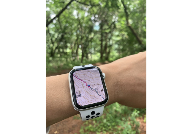登山地図アプリ「ヤマレコMAP」がAppleWatchのコンパス機能に対応
