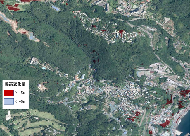 国土地理院、盛土の可能性のある箇所をデジタルマップで抽出