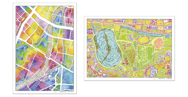 ゼンリンが「地図ぬり絵」専用紙の単品販売を開始、練習帳も発売