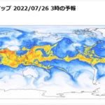 マピオンテックラボ、NOAAのデータを活用した「世界可降水量マップ」を試験公開