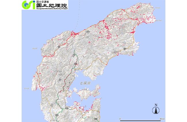 国土地理院、​令和6年能登半島地震で生じた亀裂箇所の分布図を公開